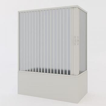 Mampara Plegable Angular Ortensia 70x160 cm de PVC