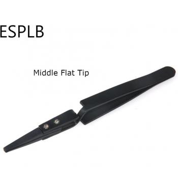 ESPLB Curved Flat Straight Tip Reverse Tweezers