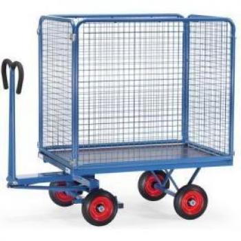 Slingsby Turntable Truck 1200 x 800MM and 1000MM High Sides& Ends on Solid Rubbe