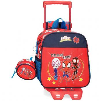 Mochila Preescolar Spidey y Amigos con Porta Chupete