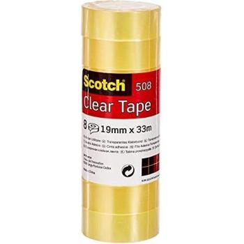 Scotch Ruban Adhésif Transparent à Usage Général pour l'Ecole, la Maison et le Bureau