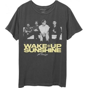 Camiseta Unisex All Time Low Wake Up Sunshine Talla S Faded Carbón