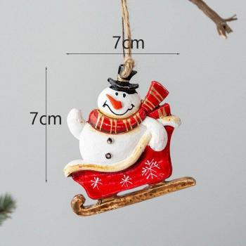 Adorno Colgante de Resina Elk Navideño