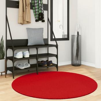 VidaXL Teppich OVIEDO Rundteppich Rot Ø 120 cm