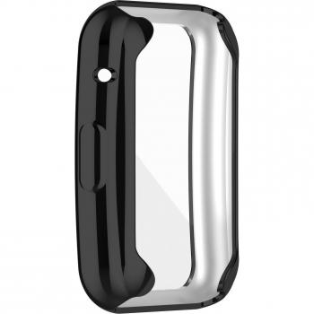 Ultra-Thin TPU Clear Screen Protector Case for Huawei Watch Fit - Silver Plating Color