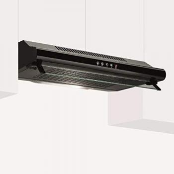 GLEM_GAS CAPPA GHC631BK 60cm Nera 1 Motori - Tre velocità - portata aspirazione 235 m/h