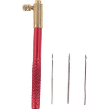Wooden Handle French Crochet Hook with Beading Hoop