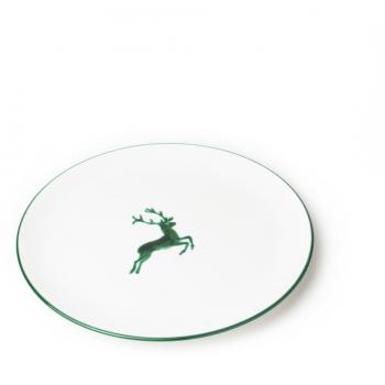 GMUNDNER KERAMIK Speiseteller Cup Durchmesser 25 cm grüner Hirsch Geschirr