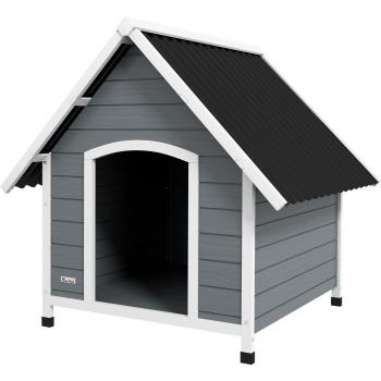 Pawhut Outdoor Dog Kennel Wooden Dog House with Removable Floor for Large Dogs