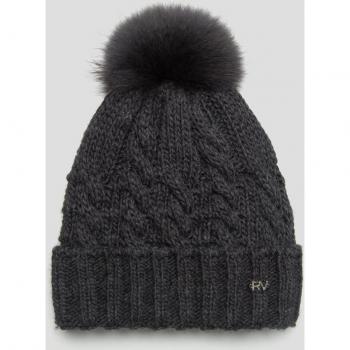 Gorro de mujer de punto con diseño de ochos, marca: Roberto Verino