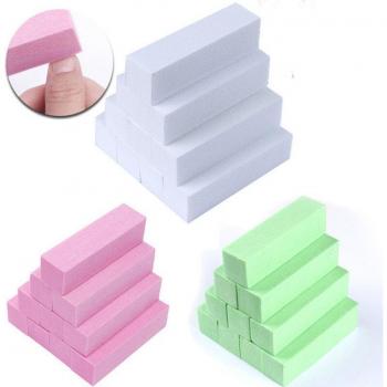 Bloques de Pulido para Uñas - 10 Piezas Multicolor