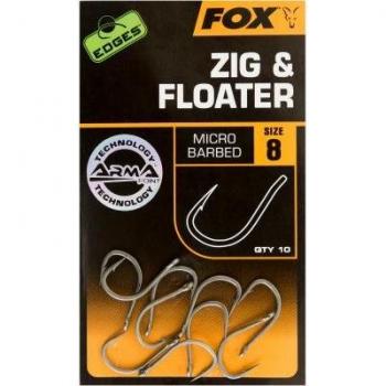 Haken Fox Zig & Floater Edges Größe 10 Silber