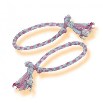 Bracelet Amicaux Rose City Tressé