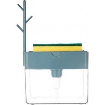 Refillable Sink Soap Dispenser and Sponge Holder