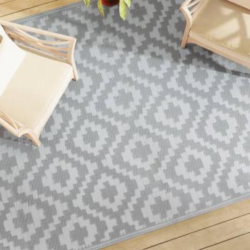 Tappeto Esterno ARAKIL Grigio 190x290 cm in PP vitaXL