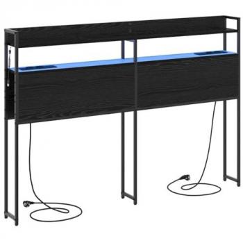 Scaffale a Testa in Rovere Nero 135 cm – Legno Strutturato