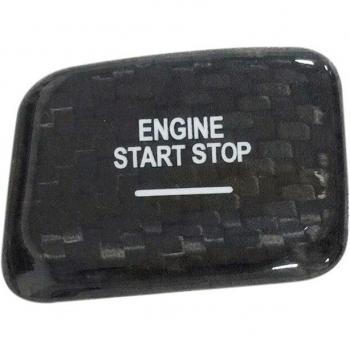 Carbon Fiber Engine Start/Stop Switch Button Decorative Trim Cover Sticker for Chevrolet Camaro