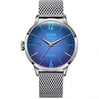 Welder Reloj Hombre Analogico Cuarzo con Correa de Acero inoxidable WRC805