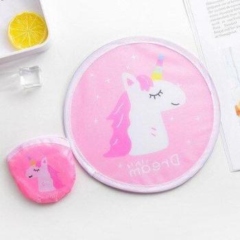 Unicorn Flamingo Folding Pocket Wallet Flyer Handheld Fan