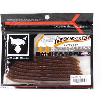 Jackall 4.8-Inch Ebimiso Red Flake Soft Lure Flick Shake