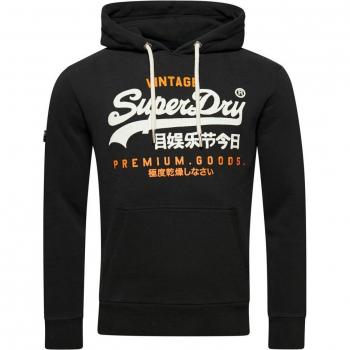 Superdry Black Vintage Logo Heritage Hoodie - Size L for Men