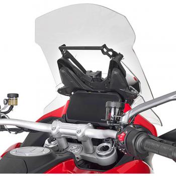 Supporto Smartphone Universale per Moto Kappa KFB7413 con Traversino Regolabile