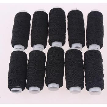 Lote de Hilo Elástico Cristal Negro 10 Unidades