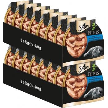 Sheba Feine Filets Huhn mit Thunfisch 16 x 60 g