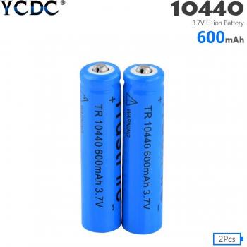 3.7V 10440 Lithium Rechargeable Battery Set - 2/4/8 Pieces