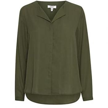 B.YOUNG Langarmbluse BYHialice – Damen Shirt in Rifle Grün