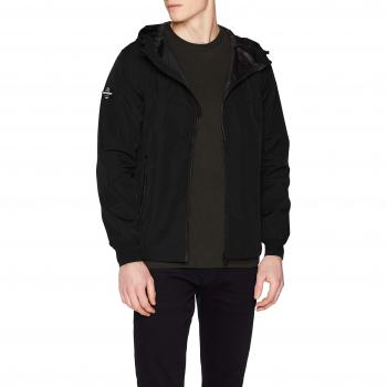 Superdry Echo Beach Cagoule, Chaqueta Deportiva para Hombre, Negro