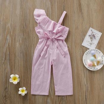 Humor Bear Girls' One-Shoulder Kids Romper