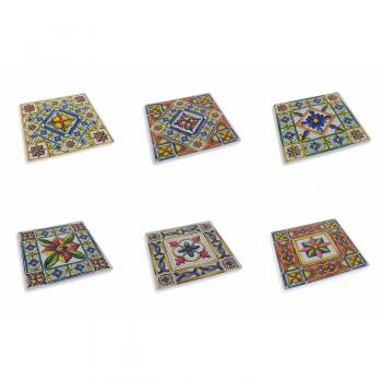 Villa D'este - Set 6 Tovagliette in plastica double face Costiera