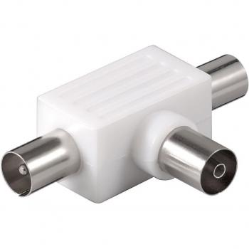 Goobay Antenne splitter T-Adapter - 2 hij / 1 zij