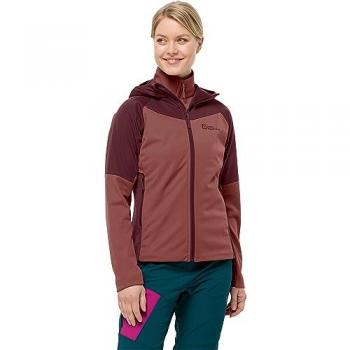 JACK WOLFSKIN Brisstal Hoody Women Softshell Jacke S Rot (Apple-Butter)