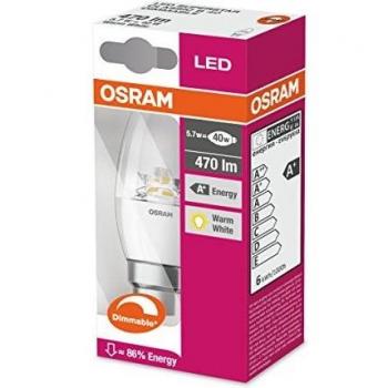 Osram Kunststofflampe B22d 5 W transparent