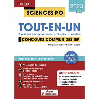 Paul Leitch Sciences Po - Tout-En-Un - Concours Commun Des Iep 2023: Questions Contemporaines - Histoire - Anglais - 21 Sujets Corrigés