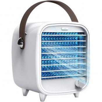 Compact USB Air Cooler with Built-in Ice Box for Bedroom