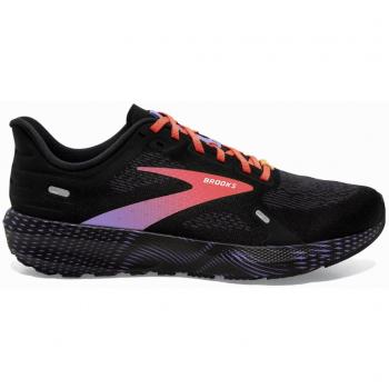 Brooks Launch 9 Chaussures de Course Neutres Femme - Noir, Corail, Taille 38.5