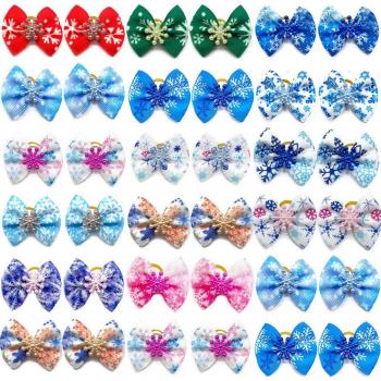 Small Dog Hair Bows with Rubber Bands