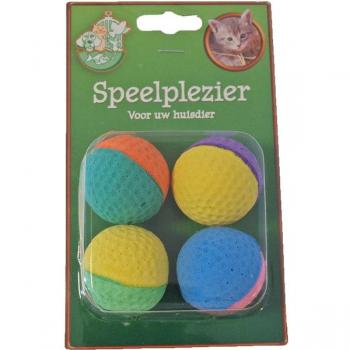 Boon Sponsballetjes kattenspeelgoed 2 verpakkingen