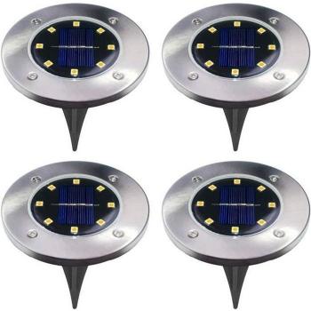 Luminaires Solaires de Jardin - 4PCS LED - Résistants à l'Eau