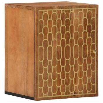 VIDAXL Mobile Da Bagno A Parete 38x33x48 Cm In Legno Massello Di Mango