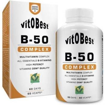 Vitobest B-50 Complejo, Complemento Alimenticio, 60 Vegecaps