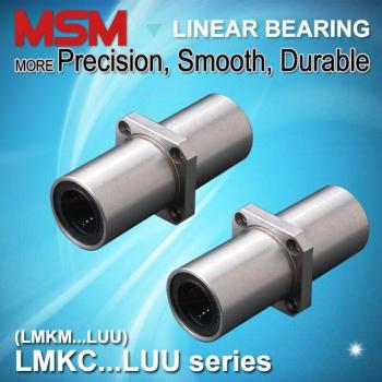 4pcs MSM Middle Flange Linear Bearings Square LMKC10LUU