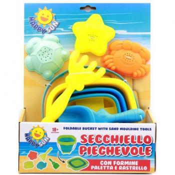 Set spiaggia con secchiello e formine