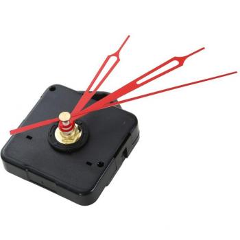 Metal Texture DIY Wall Clock - Black and Red