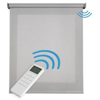 Estor motorizado screen con mando gris 60x180 cm