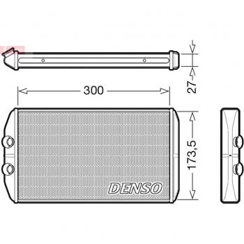 DENSO DRR12008 Heat Exchanger for Interior Heating