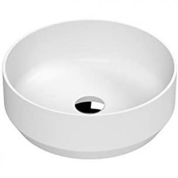 Nuie Luxe Round Countertop Basin | Matt White | Ceramic | 350mm